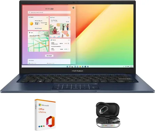 ASUS Vivobook 14 - Laptop FHD de 14 pulgadas para estudiantes y escuelas en casa, Intel Core 5 120U, 16 GB de RAM 512 GB SSD, teclado numérico,