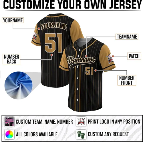 Miniatura 2 de Camiseta de béisbol a rayas personalizadas con logotipo de número de nombre para hombres, mujeres, jóvenes, niños, camiseta de uniforme