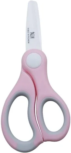 Tijeras duraderas para alimentos para bebés (cerámica) (PINK)
