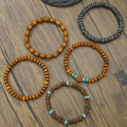 Miniatura 5 de Gothic Bracelet Adjustable Punk Braided Multilayer Grunge Set Beaded Bracelets Emo Metal Cuff Wrap Bracelets Stackable Meaningful Gift