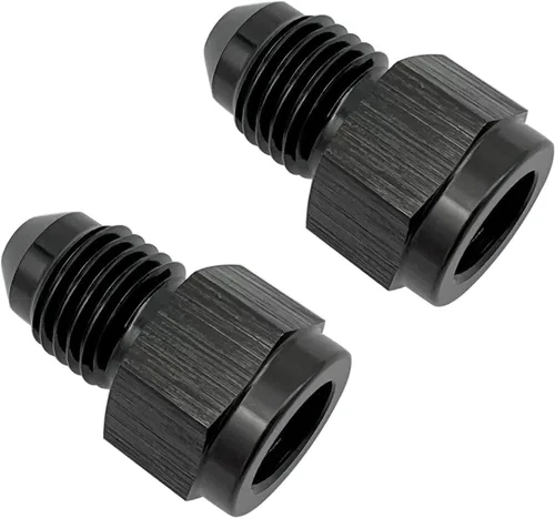 Miniatura 13 de 1/8 NPT hembra a -3 AN AN3 macho Flare Thread Expander adaptador Expander Accesorios de manguera Aluminio Negro