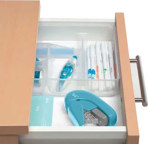 Miniatura 7 de Plus Paper Clinch - Engrapadora compacta sin grapas, color azul turquesa
