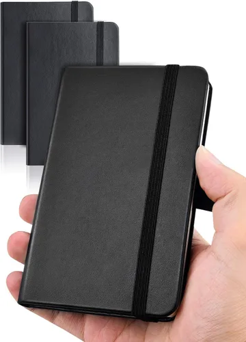 AISBUGUR Cuaderno de bolsillo, cuaderno pequeño, paquete de 2 unidades en total de 320 páginas, cuaderno de bolsillo de 3.7 x 5.7 pulgadas (paquete