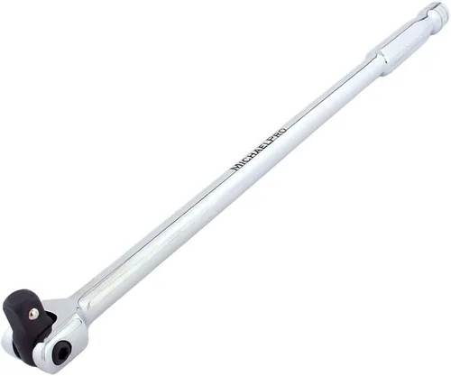 MichaelPro MP007003 - Barra disyuntora de extensión de 1/2 pulgada/mango flexible, 18 pulgadas de longitud, conecta tu trinquete con esta barra
