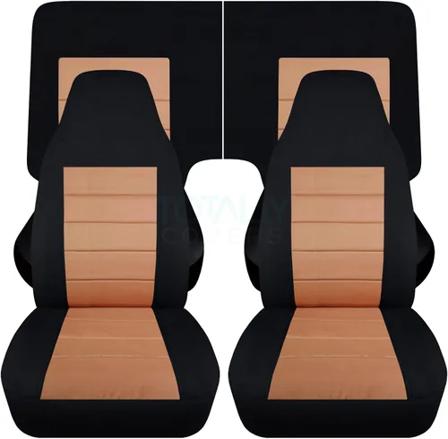 Miniatura 27 de Totally Covers Compatible con cubiertas de asiento para Chevy Camaro 1982-1992: Negro - Juego completo (23 colores) Cupé/Convertible Banco