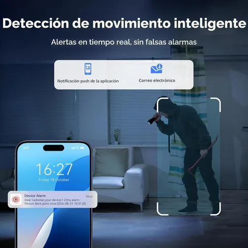 Miniatura 6 de Sistema de cámara de seguridad con cable para exteriores, 4CH 5MP Lite AHD DVR con disco duro de 500G, 4 x 3MP cámara CCTV con cable, kit DVR