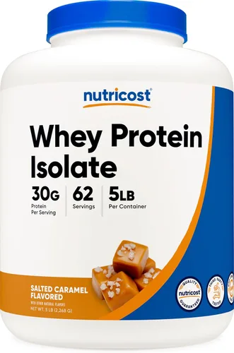 Miniatura 20 de Nutricost Polvo aislado de proteína de suero (vainilla) 2LBS