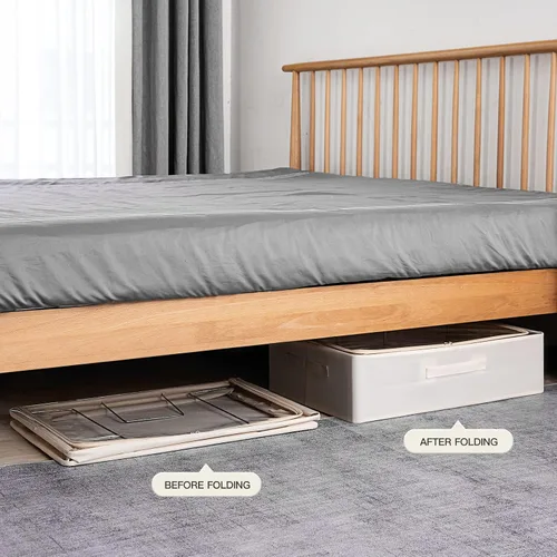 Miniatura 6 de Contenedores de almacenamiento para debajo de la cama, caja de almacenamiento de tela Oxford, contenedor resistente para debajo de la cama
