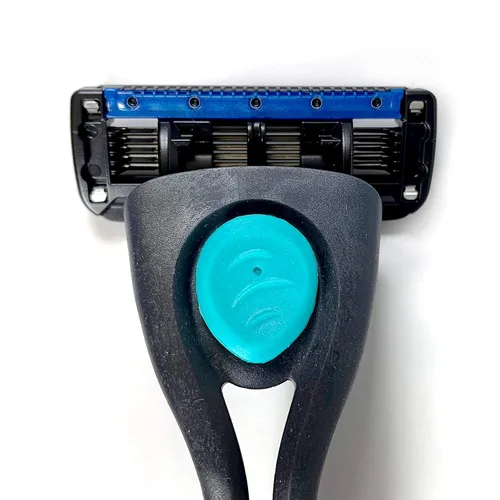 Miniatura 3 de Preserve POPi Shave 5 - Sistema de maquinilla de afeitar fabricado con plástico océano reciclado, gris carbón y Preserve POPi Shave 5 cartuchos