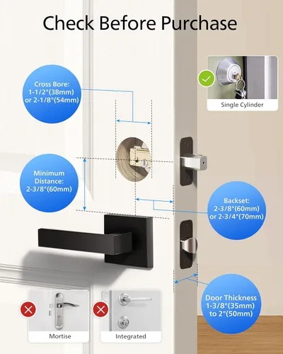 Miniatura 9 de Philips Cerradura de puerta electrónica de huellas dactilares, cerradura de puerta de entrada sin llave con pantalla táctil, batería de larga Níquel
