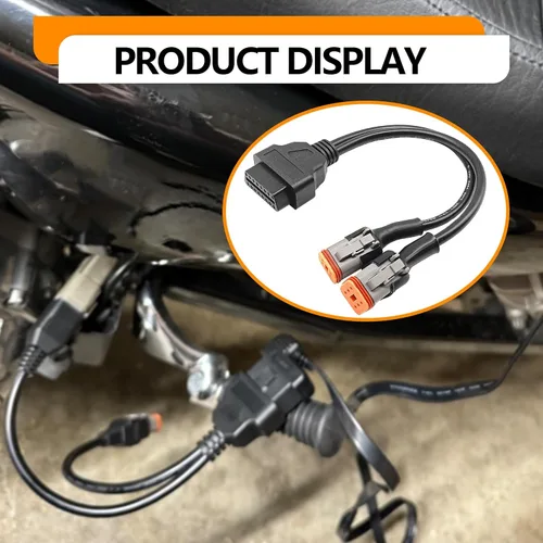 Miniatura 7 de Motocicleta Obd2 Cable 4pin+6pin 2 en 1 para Harley Davidson 16 Pin a 4 Pin 6 Pin Herramienta de escaneo, adaptador de escáner OBD herramienta