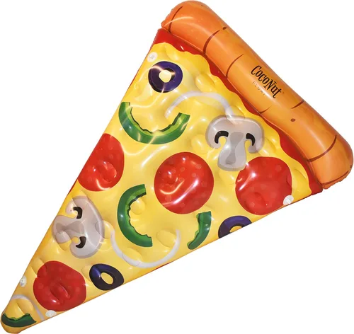 Coconut Outdoor Deluxe Pizza Slice - Flotador de piscina – Balsa inflable – Flotador de tumbona duradero de larga duración y juguete de agua –