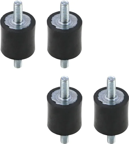 MY MIRONEY Juego de 4 soportes de goma de 0.591 x 0.591 in Aislador antivibración con pernos M4 x 0.394 in Amortiguador