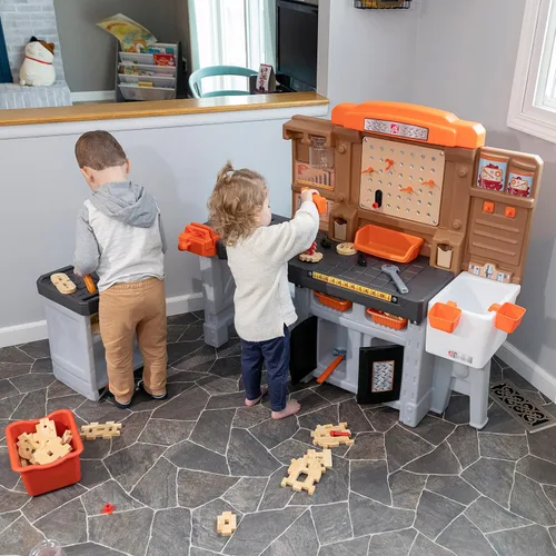 Miniatura 4 de Step2 Pro Play - Taller Infantil de Juegos con Banco de Herramientas, Banco de Herramientas para Interior/Exterior para Niños, Juego Interactivo