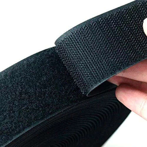 Miniatura 6 de Cinta de gancho y bucle negra de 2 pulgadas de ancho para coser, no adhesiva, de 1 yarda de largo, cinta de gancho y bucle de nailon negro, juego