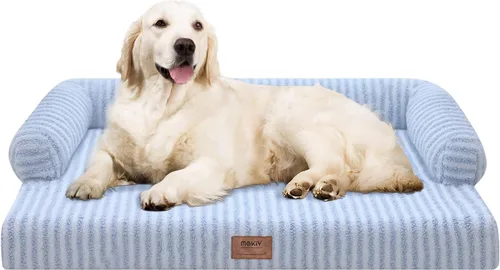 Miniatura 17 de Cama ortopédica impermeable para perros pequeños, cama para perros de tamaño mediano, cómoda cama para mascotas y gatos con lados, funda extraíble