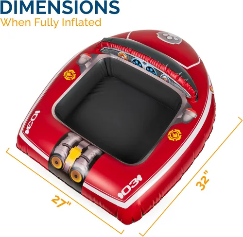 Miniatura 3 de Swimways Nickelodeon Paw Patrol Marshall - Vehículo acuático inflable para niños a partir de 3 años