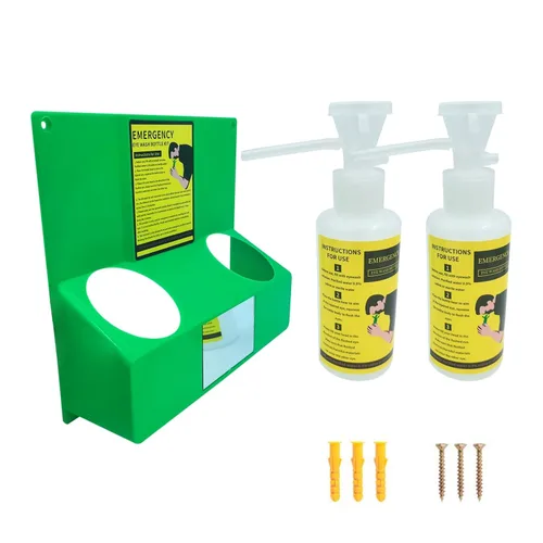 Miniatura 4 de Estación de lavado de ojos portátil de emergencia, kit de lavado de ojos de emergencia aprobado por la OSHA, estación de lavado de ojos montado