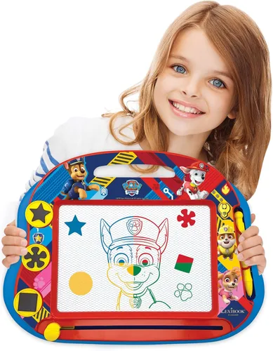 Miniatura 7 de Lexibook Paw Patrol Tablero de dibujo magnético multicolor mágico, juguete creativo artístico para niñas y niños, lápiz stylus y sellos, rojo/azul