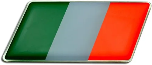 Miniatura 3 de Placa de identificación con emblema de la bandera italiana de Italia, rara para Lamborghini 350GT 400GT 2+2 Miura Espada Islero Jarama Urraco