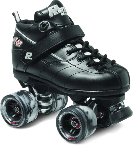 Miniatura 10 de Sure Grip Rock GT50 Negro Elegantes Patines de Interior para Hombres y Mujeres con Compuesto de Nylon, Ruedas de 62mm en Espiral y Rodamientos ABEC-5