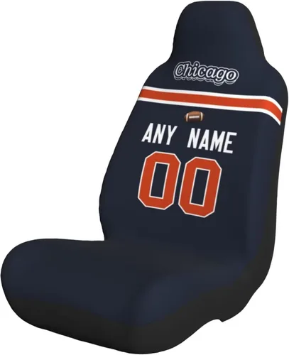 Miniatura 10 de Fundas de asiento de coche de fútbol personalizadas, accesorios personalizados para automóvil, regalos de Arizona con nombre y número, funda
