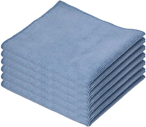 Miniatura 14 de Superio Paño de limpieza de microfibra azul para automóvil, casa, baño, paño milagroso de 16 x 16 pulgadas, sin rayas ni pelusas, sin detergente