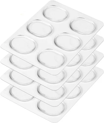 Paquete de 24 amortiguadores transparentes suaves de silicona no tóxicos para tambores - silenciadores, almohadillas de gel amortiguador,