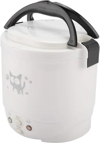 Miniatura 5 de Omabeta Arrocera portátil para viajes Mini 12V 100W 1L olla de arroz multifuncional portátil eléctrica vaporizador de alimentos para automóviles se