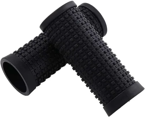 Miniatura 4 de 1 par de empuñaduras para manillar de bicicleta, cubierta protectora negra para manillar de bicicleta, agarres de extremo para scooter, bicicleta