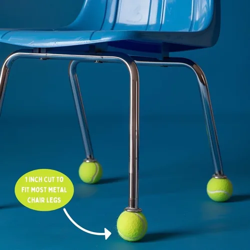 Miniatura 3 de 100 pelotas de tenis precortadas para sillas a granel. Soporte de reciclaje de pelotas de tenis de Estados Unidos sin fines de lucro: protectores