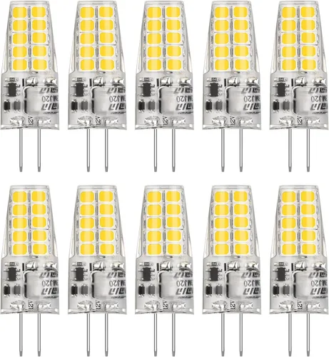 Miniatura 9 de BAOMING Bombilla LED G4 de 12 V, 3.5 W, base JC bi-pines, equivalente a halógeno T3 de 20 W-35 W, 2700 K, blanco cálido suave, sin parpadeo, lámpara