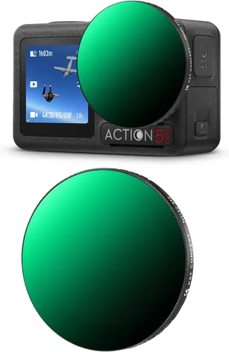Miniatura 14 de K&F Concept Filtro de difusión negro a presión 1/4 para DJI Osmo Action 5 Pro, filtros de efecto cinematográfico de niebla creativa para DJI Osmo