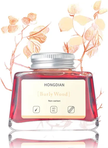 Miniatura 14 de Asvine Hongdian Pluma estilográfica con tinta embotellada Azul, Botella de tinta de 60ml para pluma estilográfica sin carbono