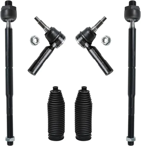 Detroit Axle - Kit de varillas de acoplamiento delanteras RWD de 6 piezas para Chrysler 300 Dodge Challenger Charger Magnum 4 barras de acoplamiento