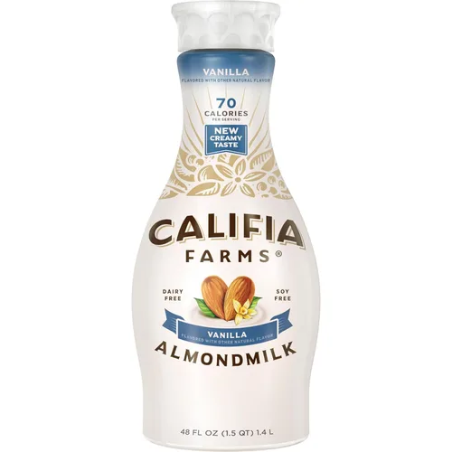 Miniatura 11 de Califia Farms - Leche de almendras y coco tostado, 48 oz, sin lácteos, a base de plantas, vegana, sin gluten, sin OGM, sin azúcar, alto en calcio