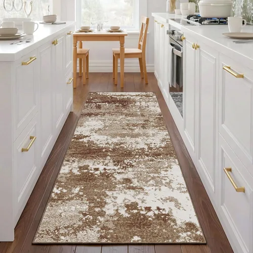 Miniatura 21 de Tapete de entrada de 2 x 3 pulgadas, color dorado beige, para entrada interior, 24 x 36 pulgadas, lavable y pequeño, para suelo de cocina, entrada