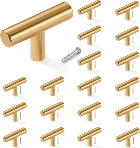 Miniatura 12 de 12 pomos de gabinete, tiradores de gabinete negros para cajones, herrajes de gabinete de un solo orificio con tornillos, para muebles de cocina