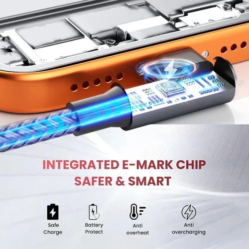 Miniatura 5 de Cable de carga múltiple USB C, cable de carga USB A/C a USB C, cable de carga dual tipo C, cable de carga múltiple 4 en 2 con 4 conectores tipo C