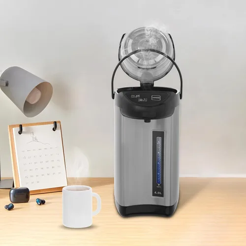 Miniatura 5 de Hervidor eléctrico de 4 litros, tetera de acero inoxidable con 3 modos de dispensación de agua, olla eléctrica para cocina, comedor, sala de estar
