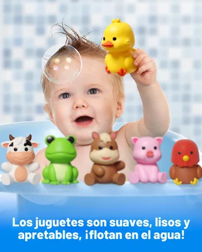 Miniatura 4 de Coogam 10 piezas de juguetes de animales de granja para emparejar, juegos de clasificación de motricidad fina para niños de 1 a 3 años, juguete