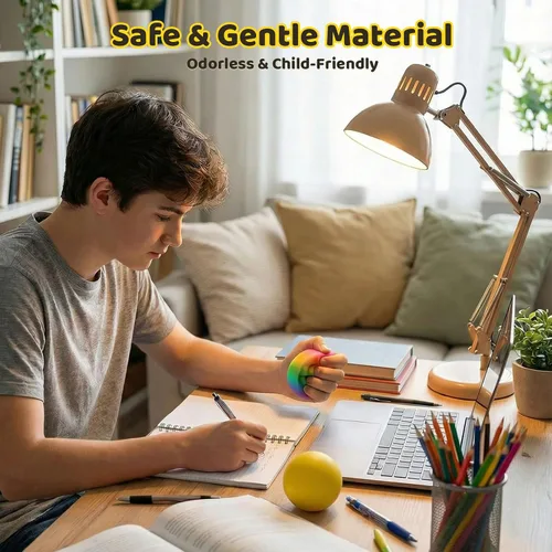 Miniatura 6 de LovesTown 5 bolas antiestrés para adultos, juguetes para apretar, para niños, bolas sensoriales para aliviar la ansiedad, regalos de fiesta, bolsas