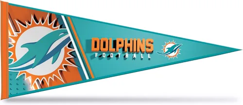Miniatura 31 de Rico Industries NFL Football Primary 12" x 30" Felt Wall Décor Pennant - Great for Home/Bed Room/Man Cave Décor