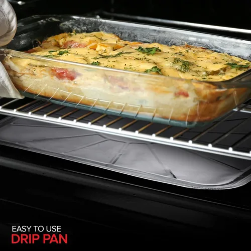 Miniatura 6 de Revestimientos desechables de aluminio para horno (paquete de 5) forros de horno de aluminio para la parte inferior del horno eléctrico y horno