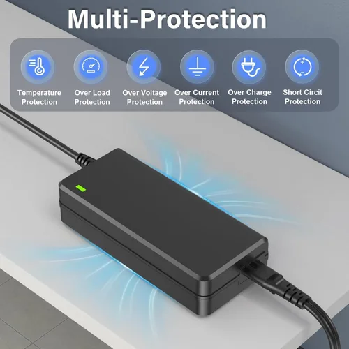 Miniatura 7 de Cargador de cable de alimentación de 42V 1.7A 1.5A 1A 0.5A DC en adaptador de 42V con 10 tomas intercambiables fuente de alimentación