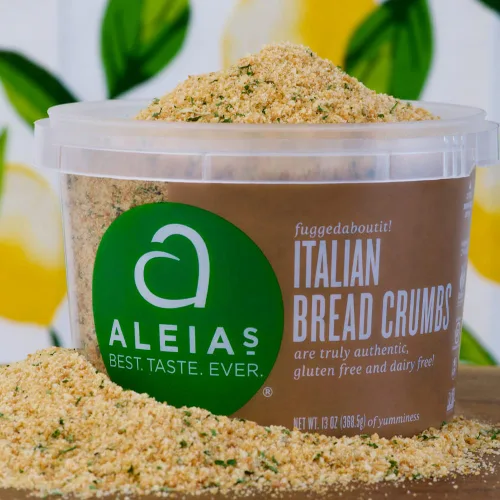 Miniatura 5 de Aleia's - Pan rallado italiano sin gluten, 13 onzas (paquete de 2), empanado para pollo, albóndigas y más, sin OMG, sin lácteos, bajo en sodio