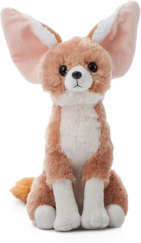 The Petting Zoo Fennec Fox - Animal de peluche, regalos para niños, animales salvajes del zoológico Onez, juguete de peluche de zorro Fennec de 12