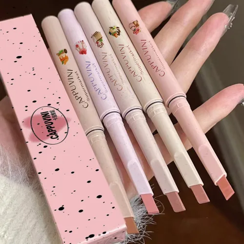 Juego de lápices de labios mate, 5 colores, delineador de labios suave, de larga duración, impermeable, lápiz delineador de labios para definir y