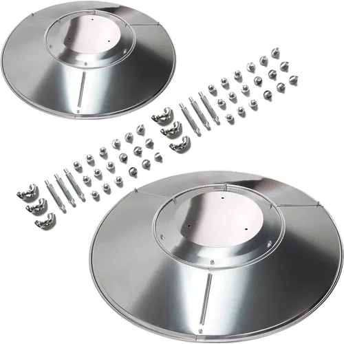 Miniatura 10 de Kisworm Escudo reflector para calentador de patio, pieza de repuesto para calentadores de propano para exteriores, cúpula superior, montaje de 3