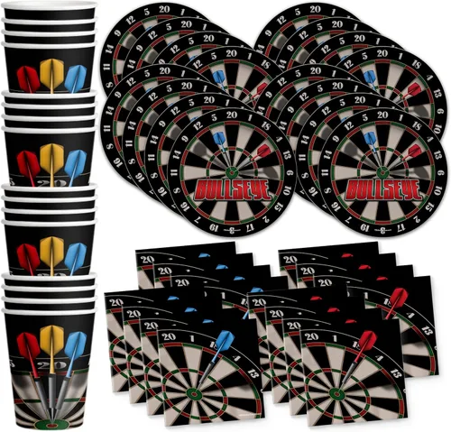 Miniatura 12 de Paintball - Juego de suministros para fiesta de cumpleaños, platos, servilletas, tazas, vajilla para 16